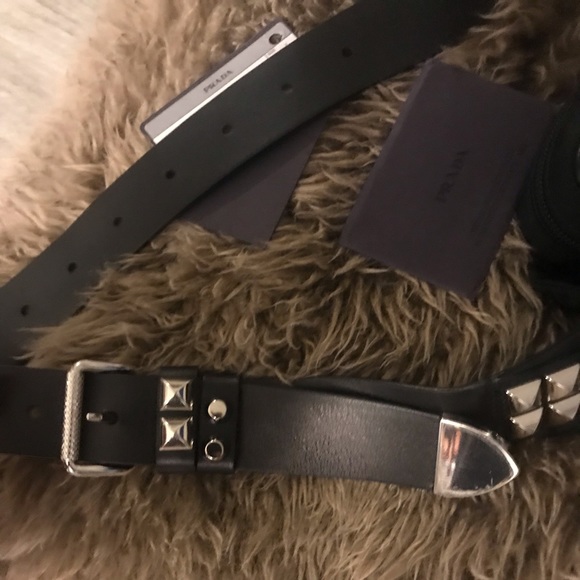 Authentic Prada Vela Studded Belt Bag - Picture 3 of 7
